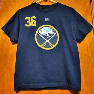 Buffalo Sabres T-Shirt Patrick Kaleta #36 Boys L (Faded Signature)